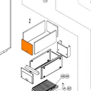 Izolace přední s průzorem BEA DUA 28 178*145*11