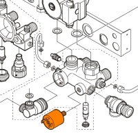 Tlakový spínač vody - DUA / PTE DAKON 1/8"